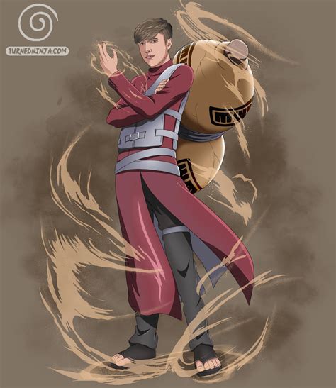 I've turned him into Gaara👁️He's so badass....| Fan art by me, Turned Ninja : r/Naruto