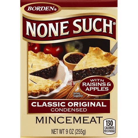 None Such Mincemeat, Classic Original, Condensed, with Raisins & Apples (9 oz) Delivery or ...