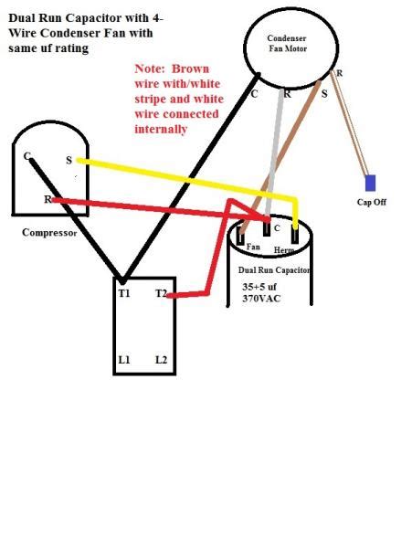 Universal Condenser Fan Motor Wiring Diagram Condenser Fan Motor Wiring Diagram / Diagram 1 4 Hp ...