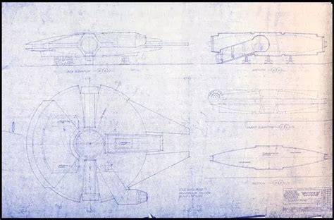 Blueprints for Star Wars' Millennium Falcon and Star Trek's USS ...