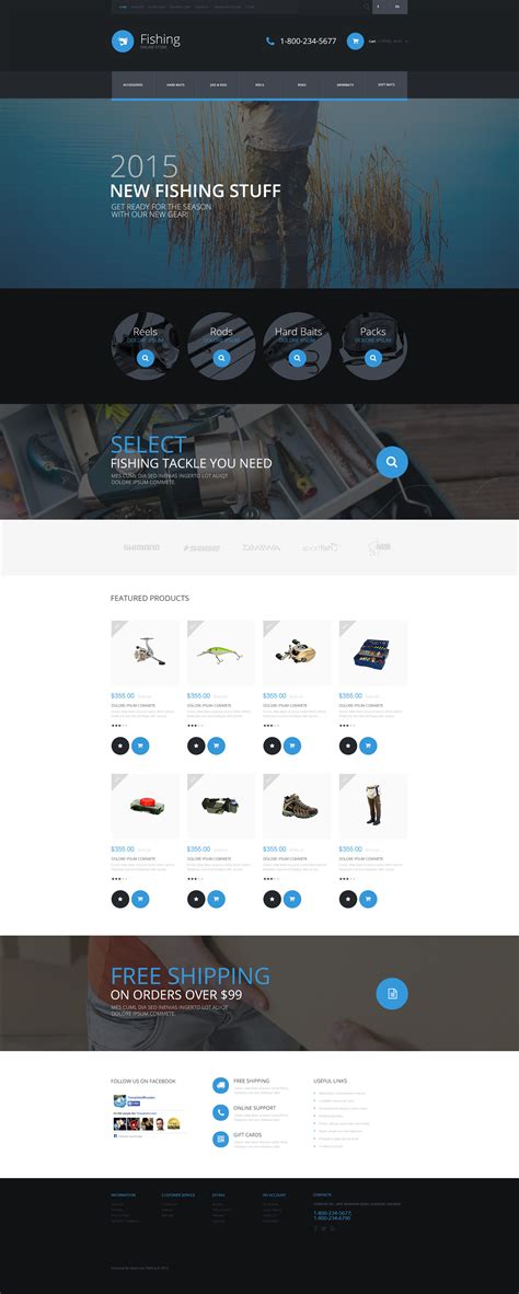 Fishing Templates Archives - Zemez OpenCart