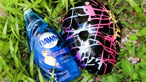 Dish Soap and Spray Paint Mask Tutorial - YouTube