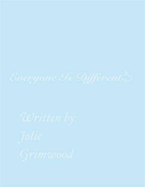 Everyone Is Different | Book 840786