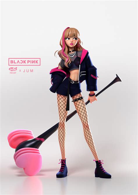 ArtStation - LISA Black Pink Fan art , Kontorn Boonyanate ...