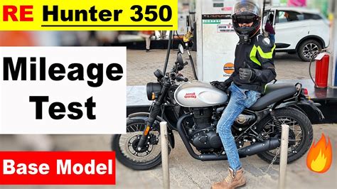 Royal Enfield Hunter 350 EXTREME Mileage Test 😱🤦🏻‍♂️ Aayush ssm - YouTube