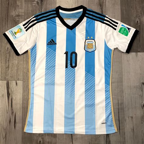 Messi 2014 World Cup Home Jersey Argentina Home 2014 World Cup | Etsy