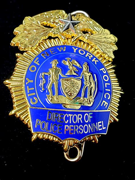 New York NYPD Director of Police Personnel - COLLECTORS-BADGES.COM