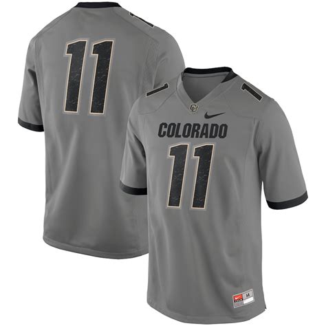 Colorado Buffaloes Nike 2018 Game Football Jersey – Gray