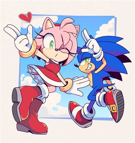 Sonic And Amy, Sonic Fan Art, Sonic Boom, Sonic The Hedgehog, Shadow The Hedgehog, Anime Couples ...