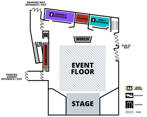 Seating Charts & Venue Maps – The Andrew J Brady Music Center