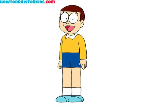 How To Draw Nobita From Doraemon Easy Drawing Ideas For Beginners ...