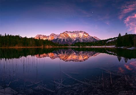 Picture Bavaria Alps Germany Nature Lake landscape photography