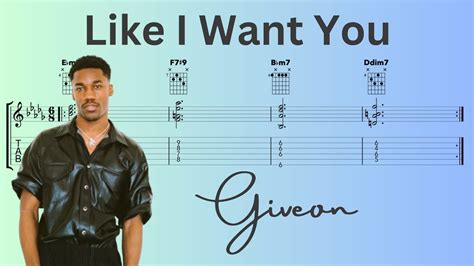 Like I Want You Guitar Chords - Giveon - YouTube