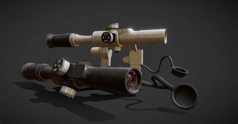 PSO-1 Sniper Scope - DownloadFree3D.com