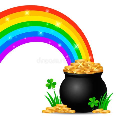 Pot Of Gold Rainbow Clip Art