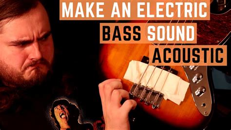 How to make an electric bass sound like an acoustic bass! - YouTube