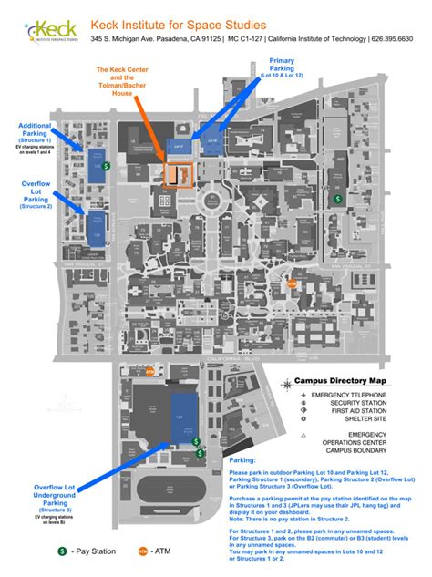 MAPS & DIRECTIONS | Keck Institute for Space Studies