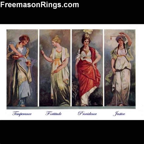 The Four Cardinal Virtues | Masonic art, Posters art prints, Masonic