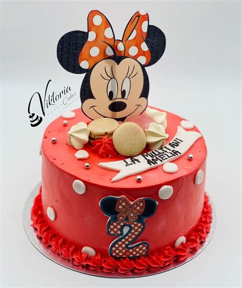 Fresh Cream Cake Minnie Mouse Red Eggless