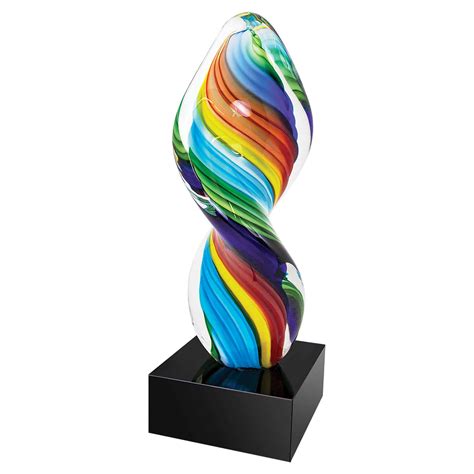 Rainbow Artglass Trophy - Gem Awards