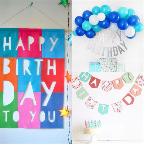 20 DIY Birthday Banner Ideas with Free Printable Templates