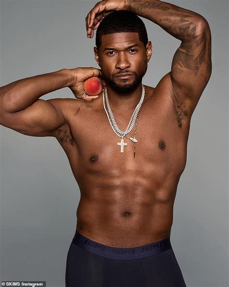 Usher stars as SKIMS model alongside Kim Kardashian, showing off his ...