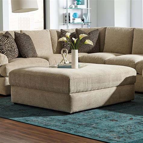 Stanton 329 50 Inch Large Square Cocktail Ottoman | Wilson's Furniture | Ottomans