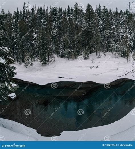 A Winter in Glacier National Park Stock Photo - Image of montana, lake: 108272540