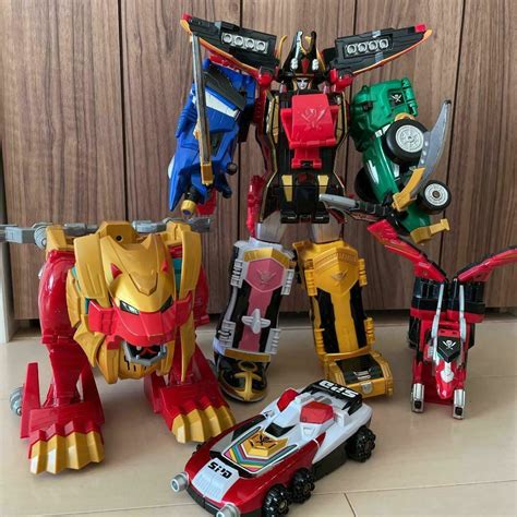 Power Rangers Super Megaforce Gokaiger DX Megazord 4p Set Lion Dragon GokaiOh | eBay