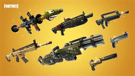 Fortnite Current Weapon List | Unvaulted and Vaulted (Season X 10 ...