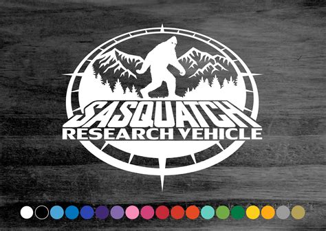 Large Sasquatch Research Vehicle Decal Sticker for Car Truck - Etsy