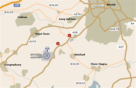 Bristol Airport Map