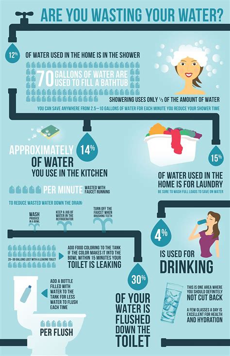 Are you wasting your water? - Infographic - Melissa Leide Portfolio www ...