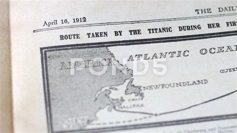 Titanic Route Map 1912