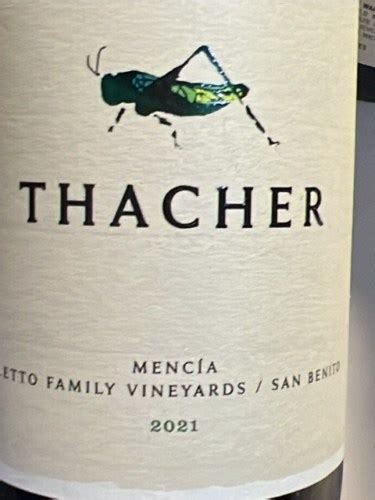 Thacher Siletto Family Vineyards Mencía | Vivino US