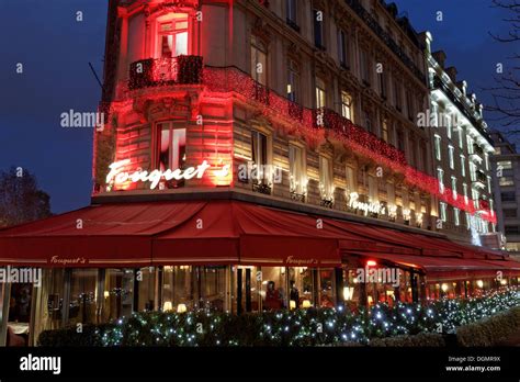 Fouquet's, a luxury restaurant, Avenue des Champs Elysées street, 8th Stock Photo: 61922950 - Alamy