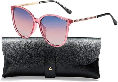 Polarized Sunglasses for Women 100% UV Protection Vintage Cateye Sunglasses Anti-glare Lens ...