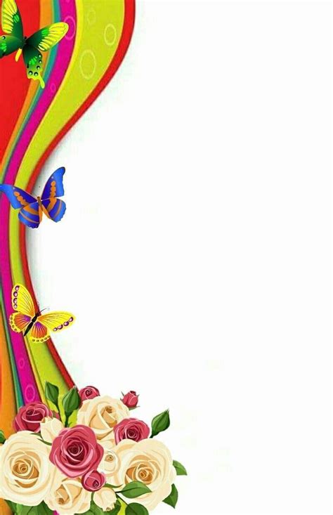 Pin by Ruby L. on border | Floral border design, Colorful borders ...