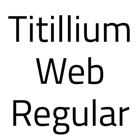 Titillium Web Regular font - Free fonts on Creazilla | Creazilla