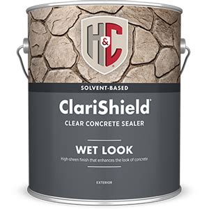 ClariShield® Solvent-Based Wet Look 250 Clear Sealer - H&C® Concrete