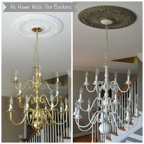 Chandelier Makeover - At Home with The Barkers