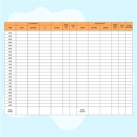 Fluid Intake Charts - 10 Free PDF Printables | Printablee