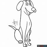 Cartoon Dog Coloring Page  Easy Drawing Guides sketch template