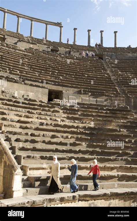 Bosra roman amphitheatre Stock Photo - Alamy