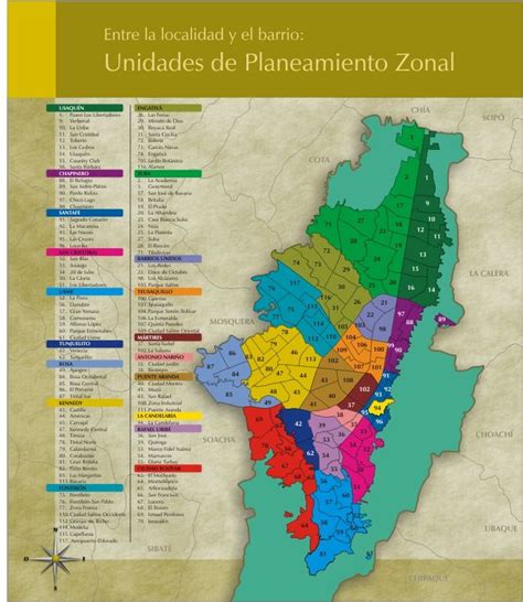 Mapa de UPZs de Bogotá y listado de barrios para consulta en Foros ...