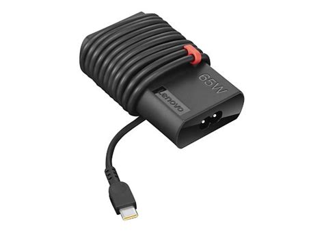 Lenovo ThinkPad 65W Slim AC Adapter (USB Type-C) - power adapter - 65 Watt - 4X20V24674 - Laptop ...