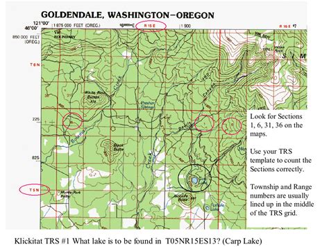 NatureMapping Learning Protocols - Mapping Practice for Klickitat County