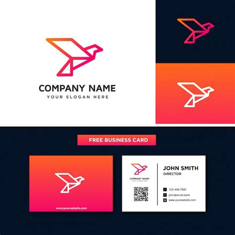 Premium Vector | Flying Bird Logo Design Template