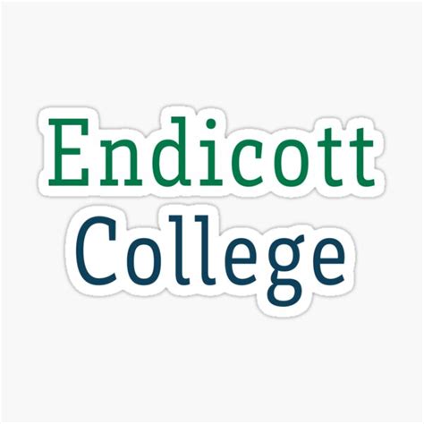 "Endicott College" Sticker by themadhattter | Redbubble