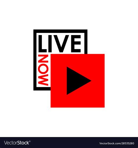 Live Stream Sign Red Symbol, Button Of Live Streaming, Broadcasting ...